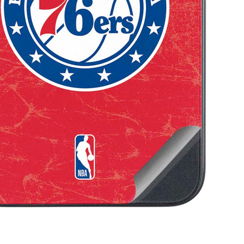 NBA Philadelphia 76ers Distressed Galaxy A54 5G Skin